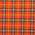 Colorful Plaid Print on Poly Spandex Fabric (Orange) | (4 Way Stretch/Per Yard)