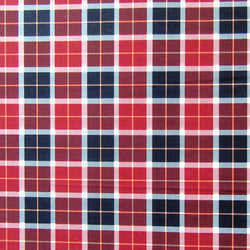 Simple Plaid Print on Poly Spandex Fabric | (4 Way Stretch/Per Yard)