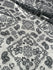 Paisley Printed on Poly Spandex Fabric (Black/White) | (4 Way Stretch/Per Yard)