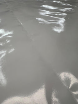 Shiny Finish on Poly Vinyl Fabric (White) | (4 Way Stretch/Per Yard)