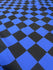Checkerboard Print (1x1) on Nylon Spandex Fabric (Royal Blue/Black) | (4 Way Stretch/Per Yard)