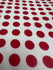 Polka Dot Print on Nylon Spandex Fabric (Red/White) | (2 Way Stretch/Per Yard)