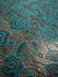 Embroidereed Floral on Lace Fabric (Mallard) | (2 Way Stretch/Per Yard)