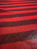 Vertical Stripe Print on Poly Mesh Fabric (Red/Black) | (2 Way Stretch/Per Yard)