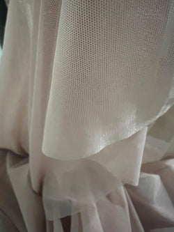Stretch Sheer Mesh Fabric (Dusty Rose) | (4 Way Stretch/Per Yard)