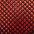 Red & Black Mermaid Fish Scale on Hologram Foil Spandex w/ Dots Fabric | (4 Way Stretch/Per Yard)