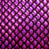 Fuchsia & Black Mermaid Fish Scale on Hologram Foil Spandex w/ Dots Fabric | (4 Way Stretch/Per Yard)
