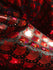 Red & Black Mermaid Fish Scale on Hologram Foil Spandex w/ Dots Fabric | (4 Way Stretch/Per Yard)
