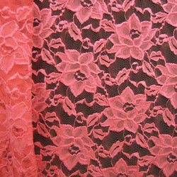 Gardenia Floral Pattern Stretch Lace Fabric | Multiple Colors