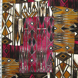 Tribal Summer Aztec Pattern Spandex (4 Way Stretch/Per Yard) | Multiple Colors