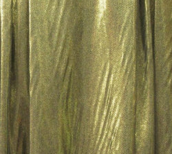 Edgy Metallic Gold Foil Stretch Sheer Mesh Fabric | Multiple Colors | (4 Way Stretch/Per Yard)