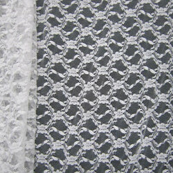 Classic Small Solid Coloured Stretch Lace Fabric | (4 Way Stretch/Per Yard) | Multiple Colours