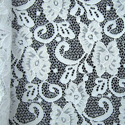 Butterfly Lily Floral Pattern Stretch Lace Fabric | Multiple Colors