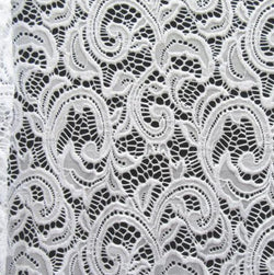Antique Paisley Pattern Stretch Lace Fabric | (2 Way Stretch/Per Yard) | Multiple Colors
