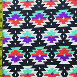 Cherokee Tribal Pattern Spandex Fabric | (4-FPWay Stretch/Per Yard)