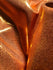 Orange Matrix Dot on Nylon Spandex Fabric | (4 Way Stretch/Per Yard)