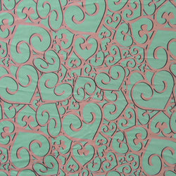 Implored Hearts Fabric | (4 Way Stretch / Per Yard) **Valentine Special**