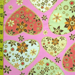 Kaleidoscope of Hearts Fabric | (4 Way Stretch / Per Yard) **Valentine Special**
