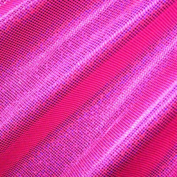 Shiny Holographic Foil Dots Fabric | (4 Way Stretch/Per Yard)