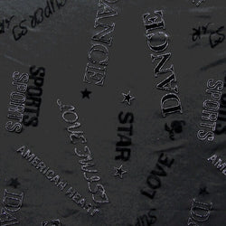 Dance Print on Glitter Mesh Fabric | (2 Way Stretch/Per Yard)