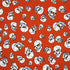 Crazy Skulls on Printed Mesh Fabric | (4 Way Stretch/Per Yard)