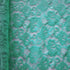 Floral Stretch Lace Fabric (Turquoise) | (4 Way Stretch/Per Yard)