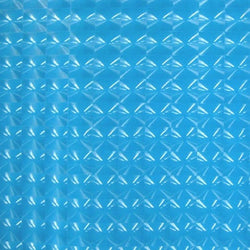 3D Pattern on Poly Vinyl Fabric (Turquoise) | (4 Way Stretch/Per Yard)