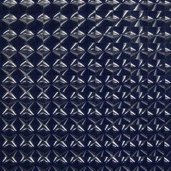 3D Pattern on Poly Vinyl Fabric (Navy Blue) | (2 Way Stretch/Per Yard)