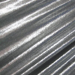 Solid Color Metallic Foil Slinky Fabric | (2 Way Stretch/Per Yard)
