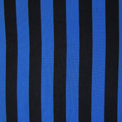 1" Stripes on Polyester Mesh Fabric (Royal Blue) | (4 Way Stretch/Per Yard)