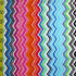 Colorful Wavy Aztec Print on Nylon Spandex | (4 Way Stretch/Per Yard)
