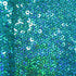 5mm Holographic Sequins on Poly Mesh Fabric (Turquoise) | (2 Way Stretch/Per Yard)