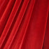 Solid Color Stretch Velvet Fabric (Red) | (4 Way Stretch/Per Yard)