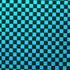 Checkerboard Print on Poly Spandex Fabric (Turquoise/Black) | (4 Way Stretch/Per Yard)