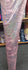 Metallic Foil Lava Swirls (Silver) on Light Pink Nylon Spandex Fabric | (4 Way Stretch/Per Yard)