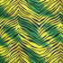 Exotic Zebra Print on Nylon Spandex Fabric (Green/Yellow) | (4 Way Stretch/Per Yard)