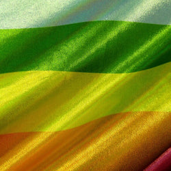Rainbow Pride Print with Shiny Dots on Poly Spandex Fabric | (4 Way Stretch/Per Yard)