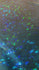 Turquoise & Black Shattered Glass w/ Holographic Foil on Nylon Spandex Fabric | (4 Way Stretch/Per Yard)
