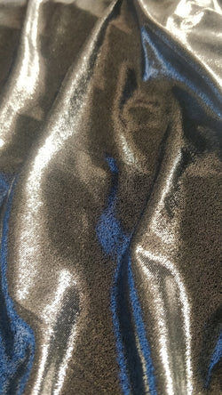 Solid Color Metallic Foil Slinky Fabric | (2 Way Stretch/Per Yard)