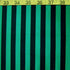 Shiny Vertical Stripes on Nylon Spandex Fabric (Black/Turquoise) | (4 Way Stretch/Per Yard)