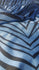 Exotic Zebra Print on Nylon Spandex Fabric (Royal Blue) | (4 Way Stretch/Per Yard)