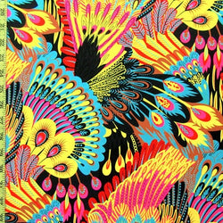 Thanksgiving War Bonnet Print on Poly Spandex Fabric (4 Way Stretch/Per Yard)