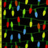 Christmas Lighting Print on Poly Spandex Fabric | (4 Way Stretch/Per Yard)