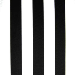 Two Inch (2") Matte Finish Vertical Stripes on Nylon Spandex Fabric (Black/White) | (4 Way Stretch/Per Yard)