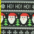 Christmas "Pacman Style" Santa Claus Print on Poly Spandex Fabric | (4 Way Stretch/Per Yard)
