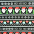 Christmas "Pacman Style" Santa Claus Print on Poly Spandex Fabric | (4 Way Stretch/Per Yard)