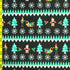 Christmas "Season of Giving" Santa Claus Print on Poly Spandex Fabric | (4 Way Stretch/Per Yard)