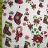Christmas Stockings Print on Poly Spandex Fabric | (4 Way Stretch/Per Yard)
