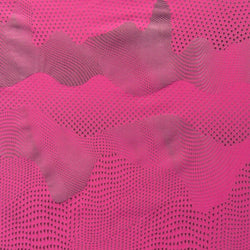 Activewear Abstract Print on Nylon Spandex Fabric (Fuchsia) | (4 Way Stretch/Per Yard)