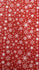 Christmas Snowflakes Print (White/Crimson) on Poly Spandex Fabric | (4 Way Stretch/Per Yard)